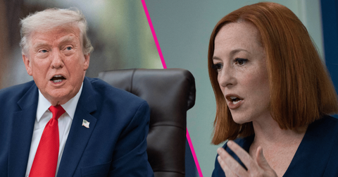 Composite photo of Donald Trump and Jen Psaki.