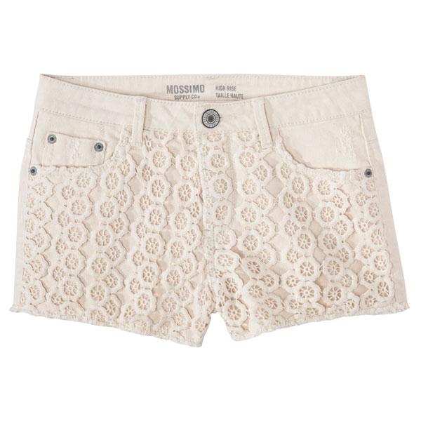 White lace shortys