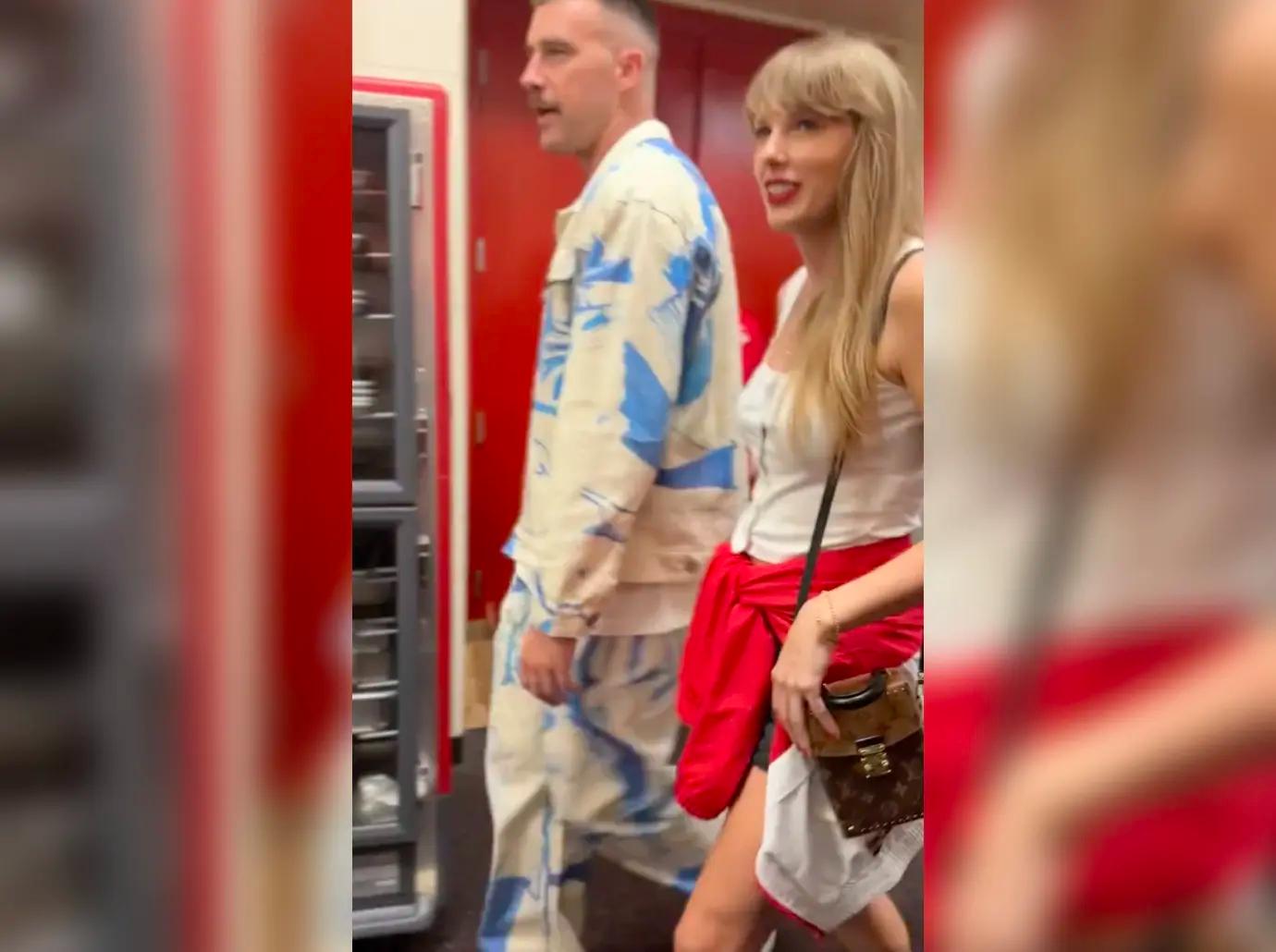 Luggage taken out of Taylor Swift's NYC apartment after weekend jaunt with  Travis Kelce