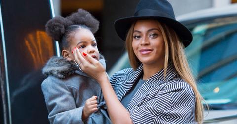 Beyonce with daughter Blue Ivy Carter arrive at the premiere of ‘Annie’ in NYC