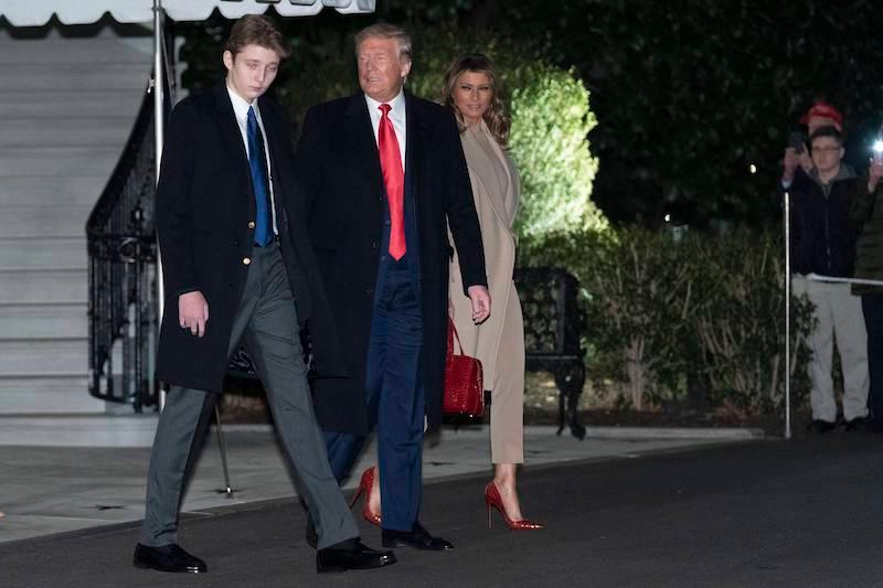 donald trump dances barron