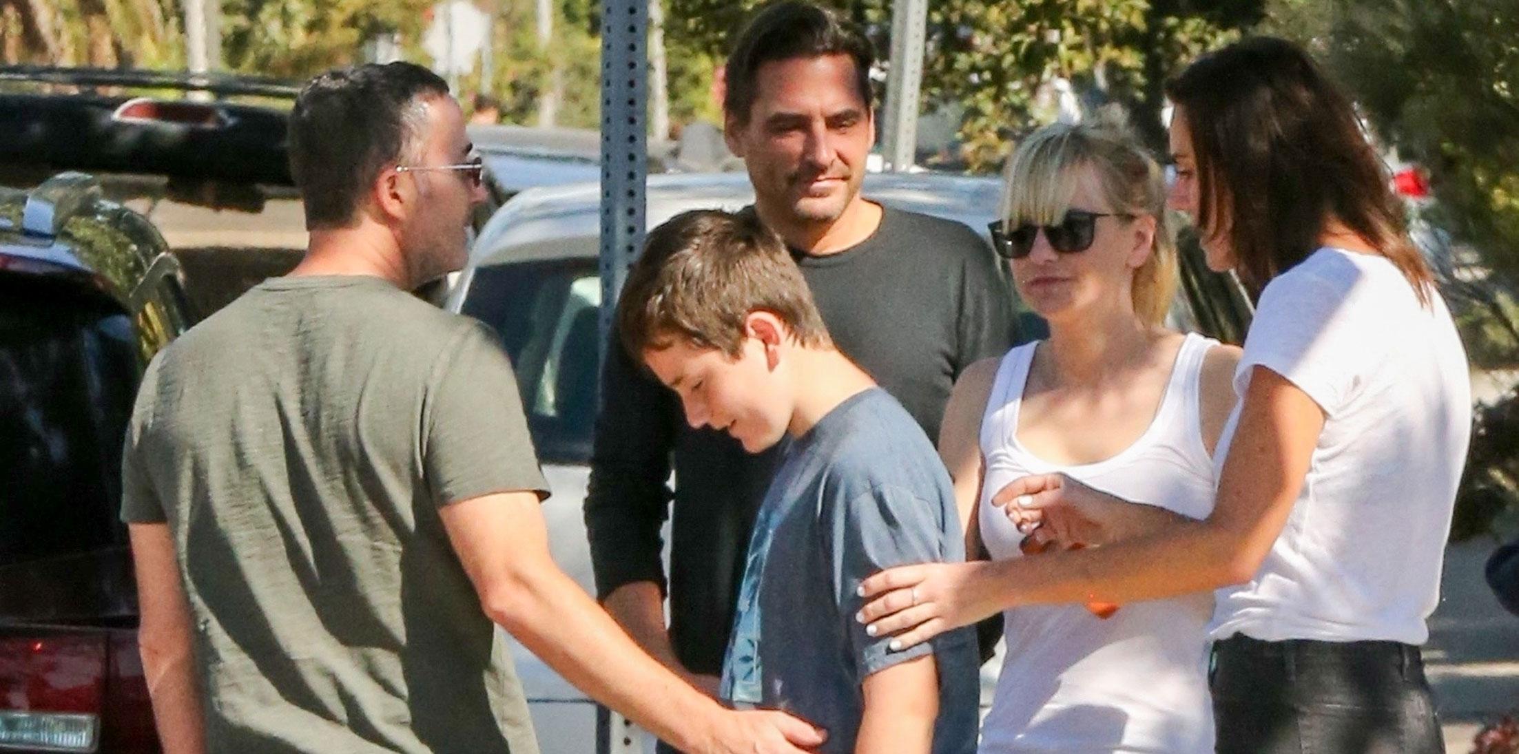 Anna faris family visit bf wide