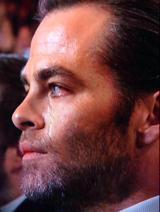 09 oscars recap chris pine crying