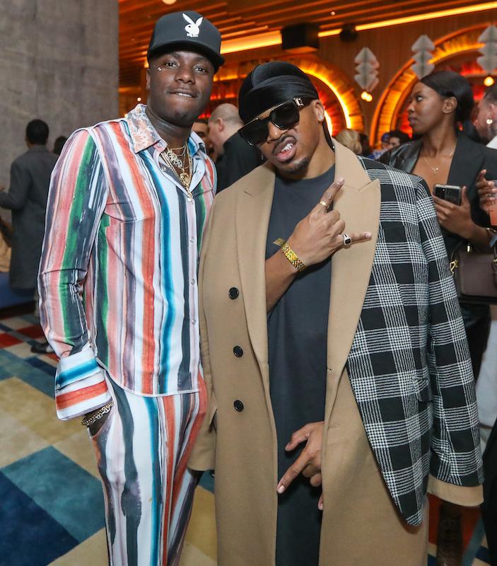 young paris romeo hunte raising a toast to the voices of inclusive sustainable designers at disco jerome afterparty with diageo and its brands ketel one tequila don julio seedlip at the conscious fashion preview at virgin hotels n