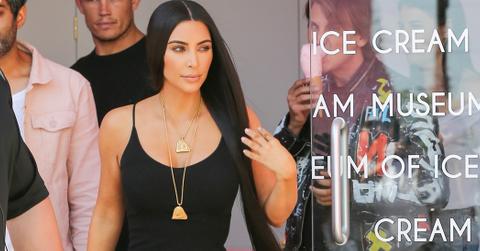 Kim Kardashian visits the Museum of Ice Cream with North West