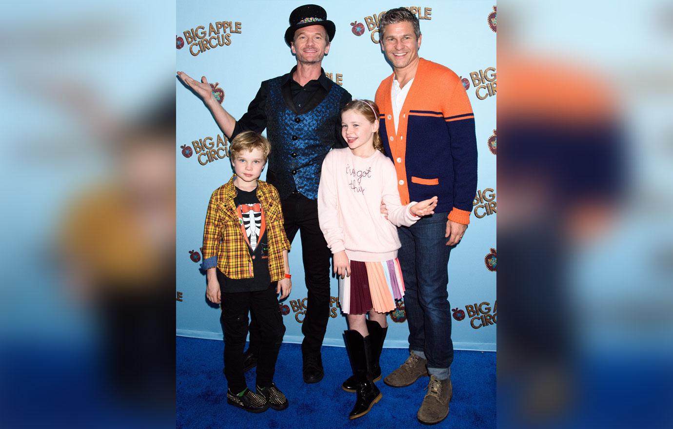 Neil Patrick Harris, David Burtka, Gideon Burtka-Harris, Harper Burtka-Harris.