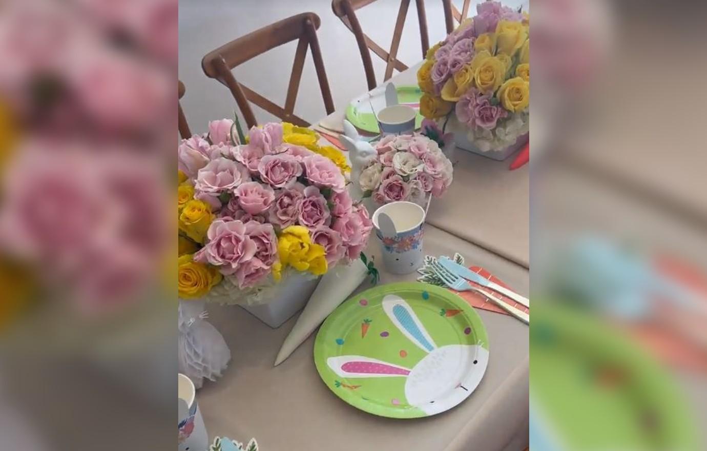 inside kardashians lavish easter photos