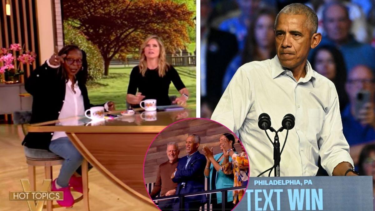 Composite photo from 'The View' and Barack Obama