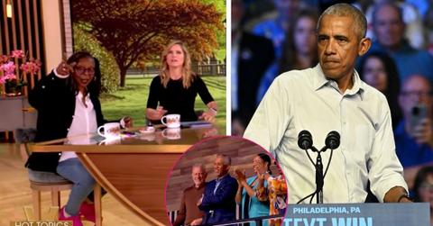 Composite photo from 'The View' and Barack Obama