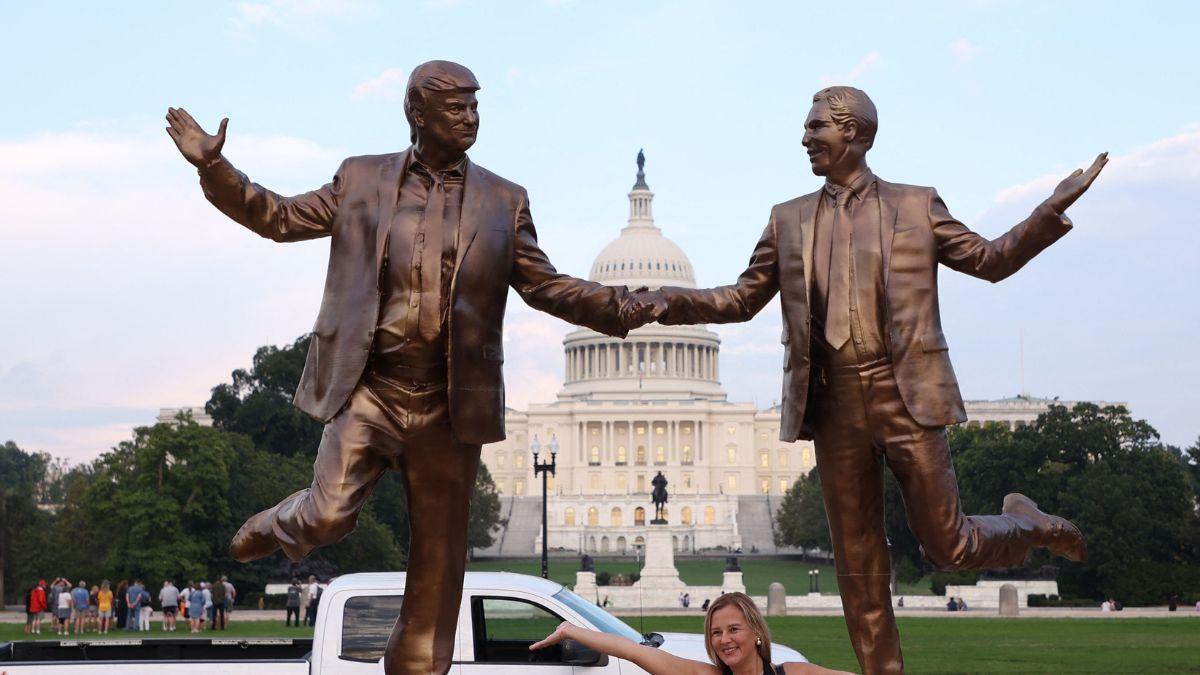 image of Donald Trump has denied any wrongdoing. 