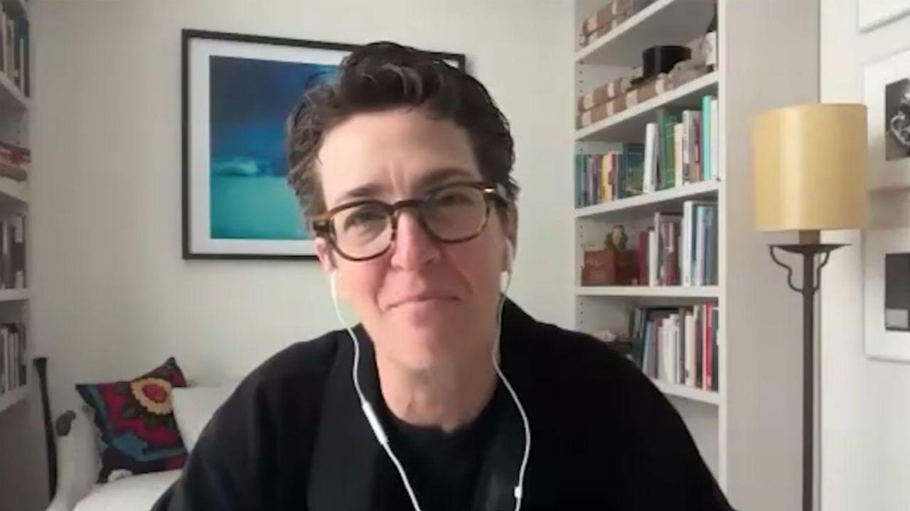 Image of Rachel Maddow shared her prediction about Donald Trump’s political future.