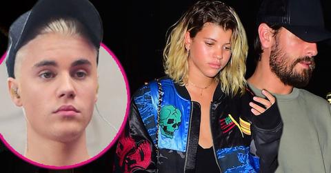scott disick hanging out with justin bieber's girlfriend sofia richie