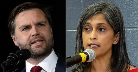 split of J.D. Vance and Usha Vance.