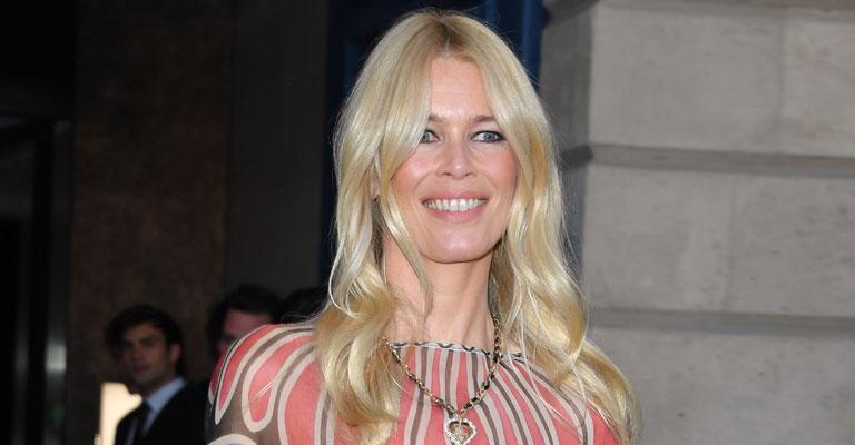 Supermodel Claudia Schiffer Stuns In Balmain Dress For 50th Birthday