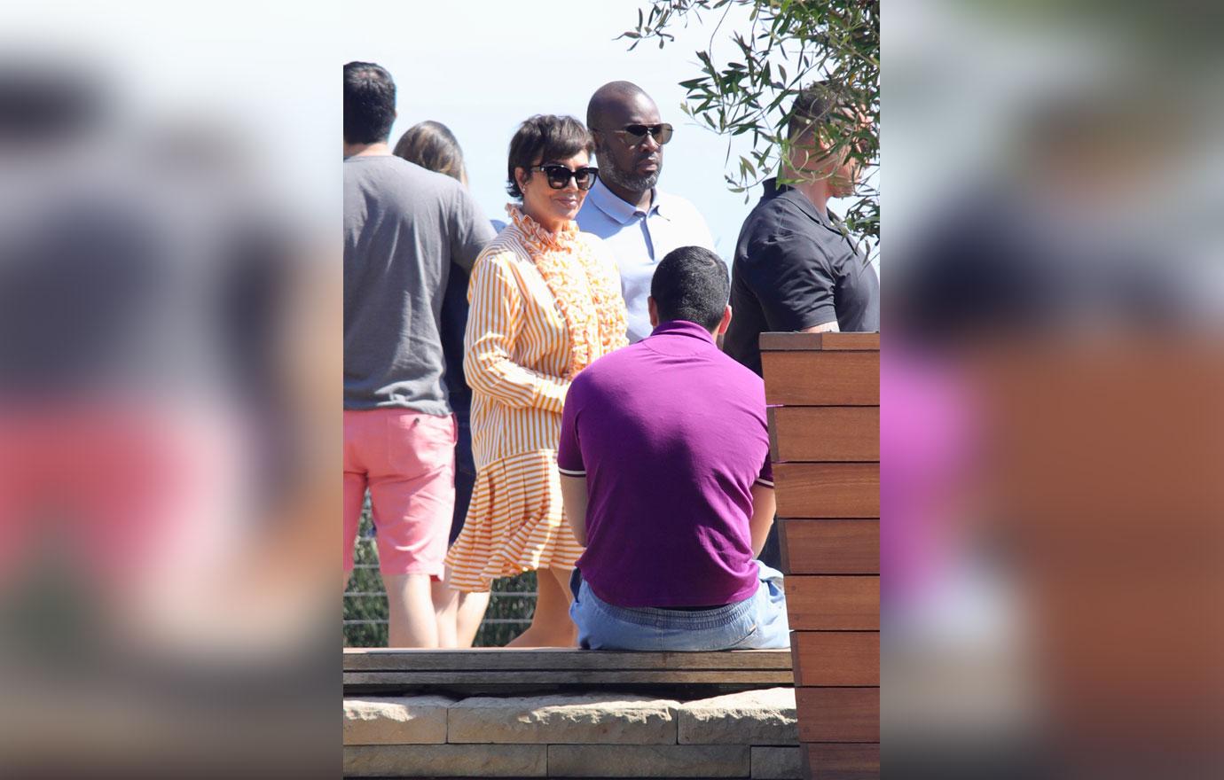 Kris Jenner lunch at Nobu witha  Handsy Corey