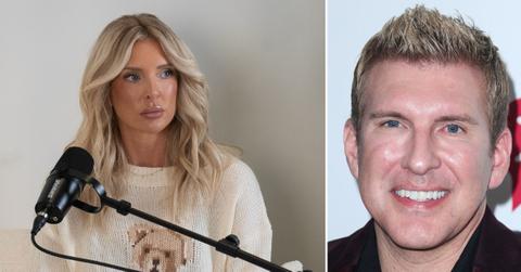 Split photo of Lindsie Chrisley and Todd Chrisley