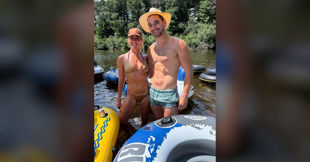 Image of Emma Slater recently went tubing in a river with Alan Bersten.