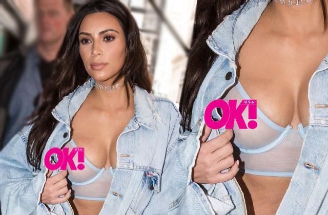 See-Through Sleaze? Kim Kardashian Shows Her Nipples In Shockingly  See-Through Bra