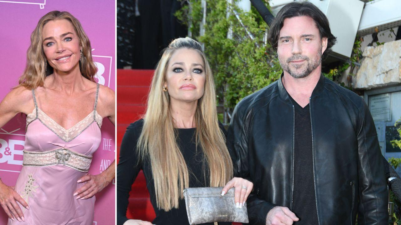 Split image of Denise Richards and Aaron Phypers