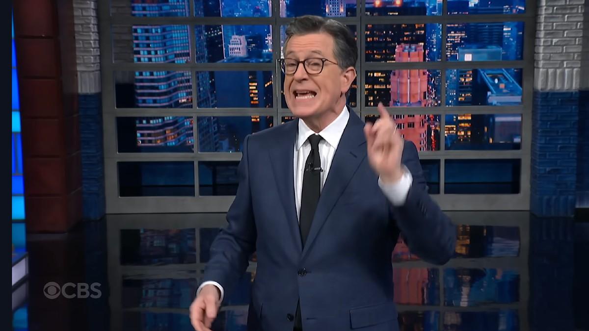 image of Colbert also had a field day mocking revelations from a new biography.