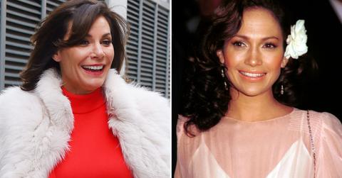 Split photo of Luann de Lesseps and Jennifer Lopez
