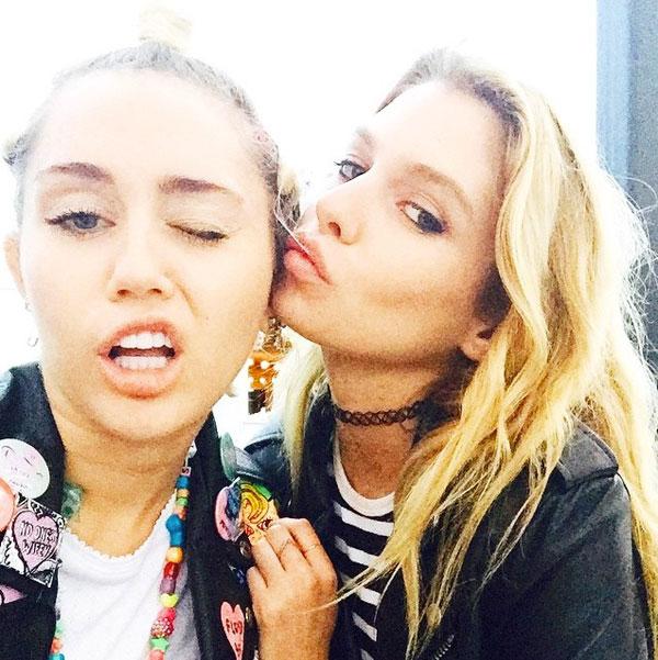 Miley cyrus dating stella maxwell photos