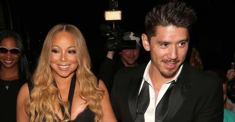 Mariah Carey and Bryan Tanaka arrive to a huge crowd at Mastro’s on a tour bus