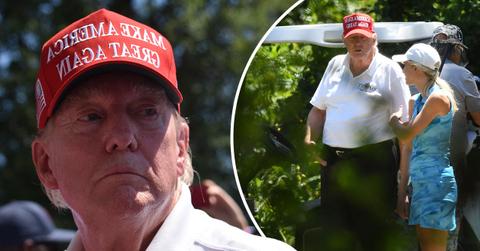 Composite photo of Donald Trump and Natalie Harp.