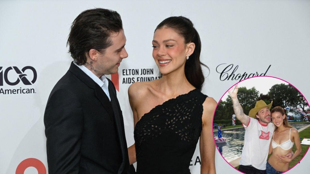 Image of Nicola Peltz and Brooklyn Beckham enjoyed the Fourth of July weekend together.  