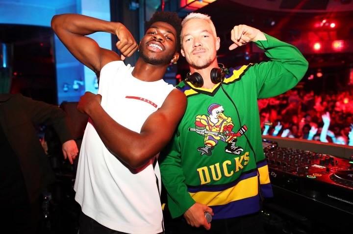 lil nas x spotted partying with diplo at xs nightclub inside wynn las vegas on june photo credit danny mahoney