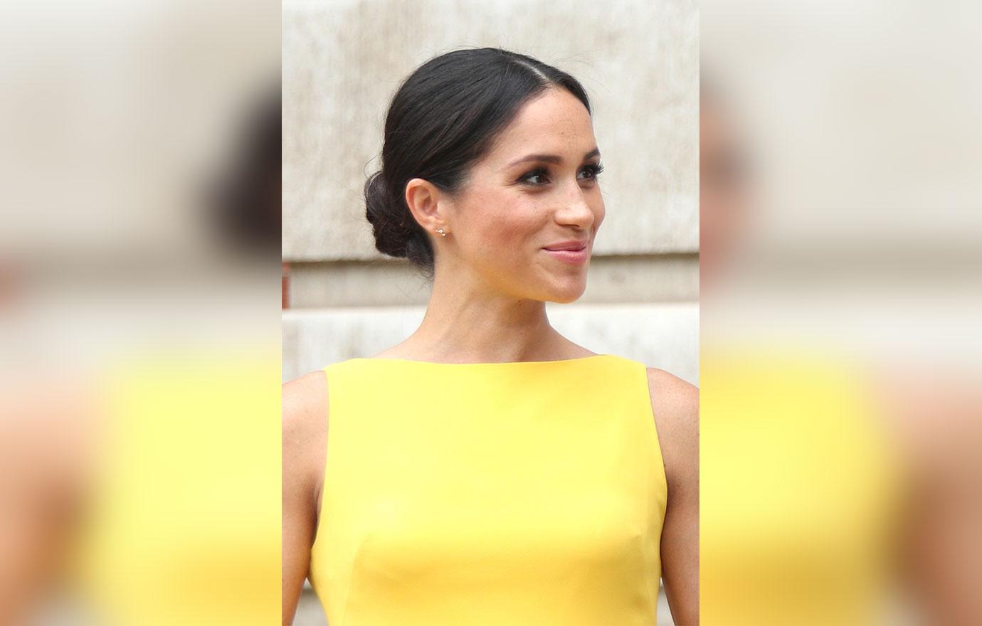 Meghan markle yellow dress prince harry youth reception 6