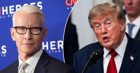 Photo of Anderson Cooper and Donald Trump
