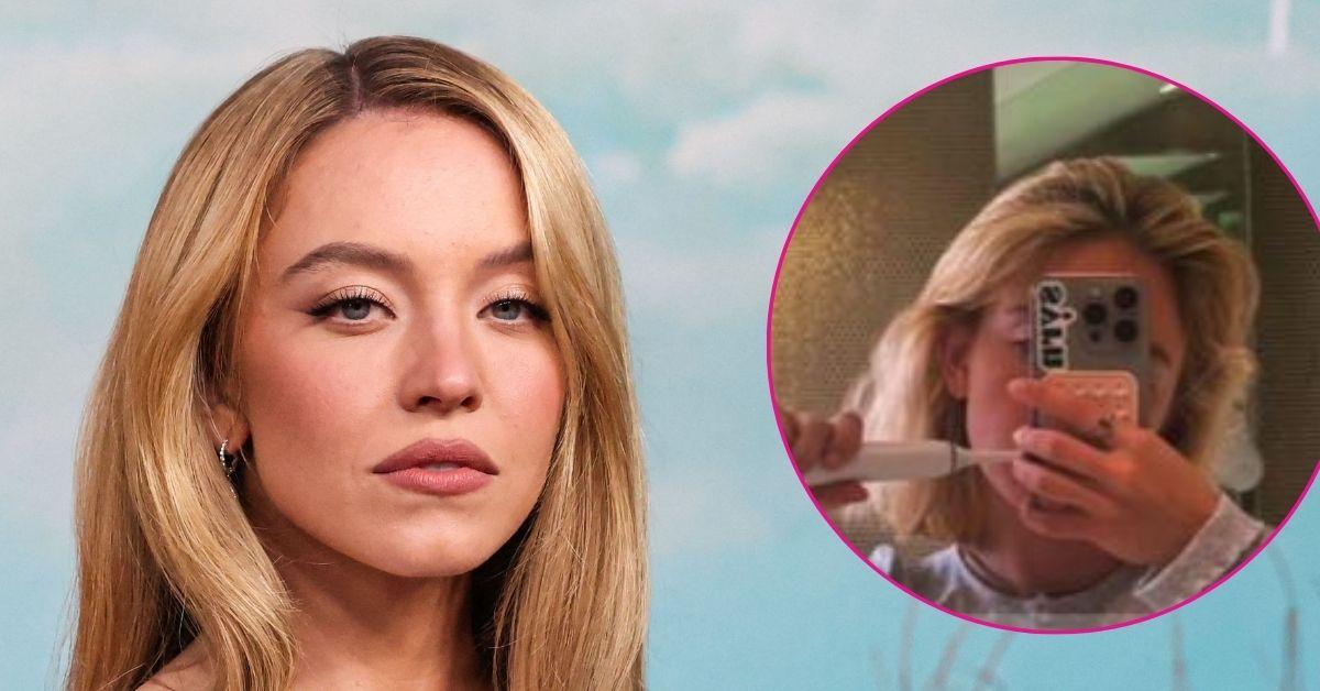 sydney sweeney lace underwear hot photo