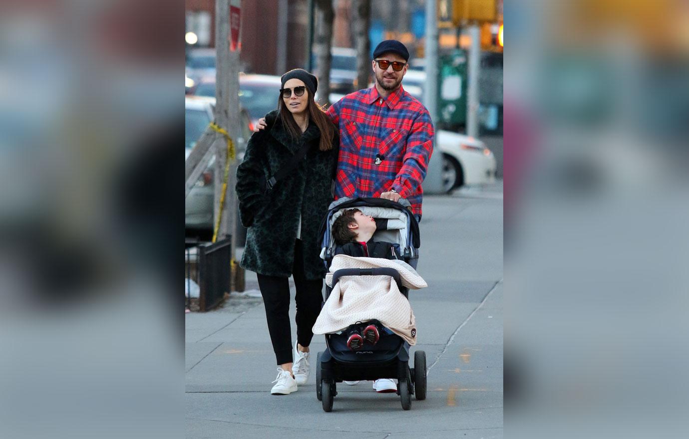 Justin Timberlake and Jessica Biel Are All Smiles With Son Silas