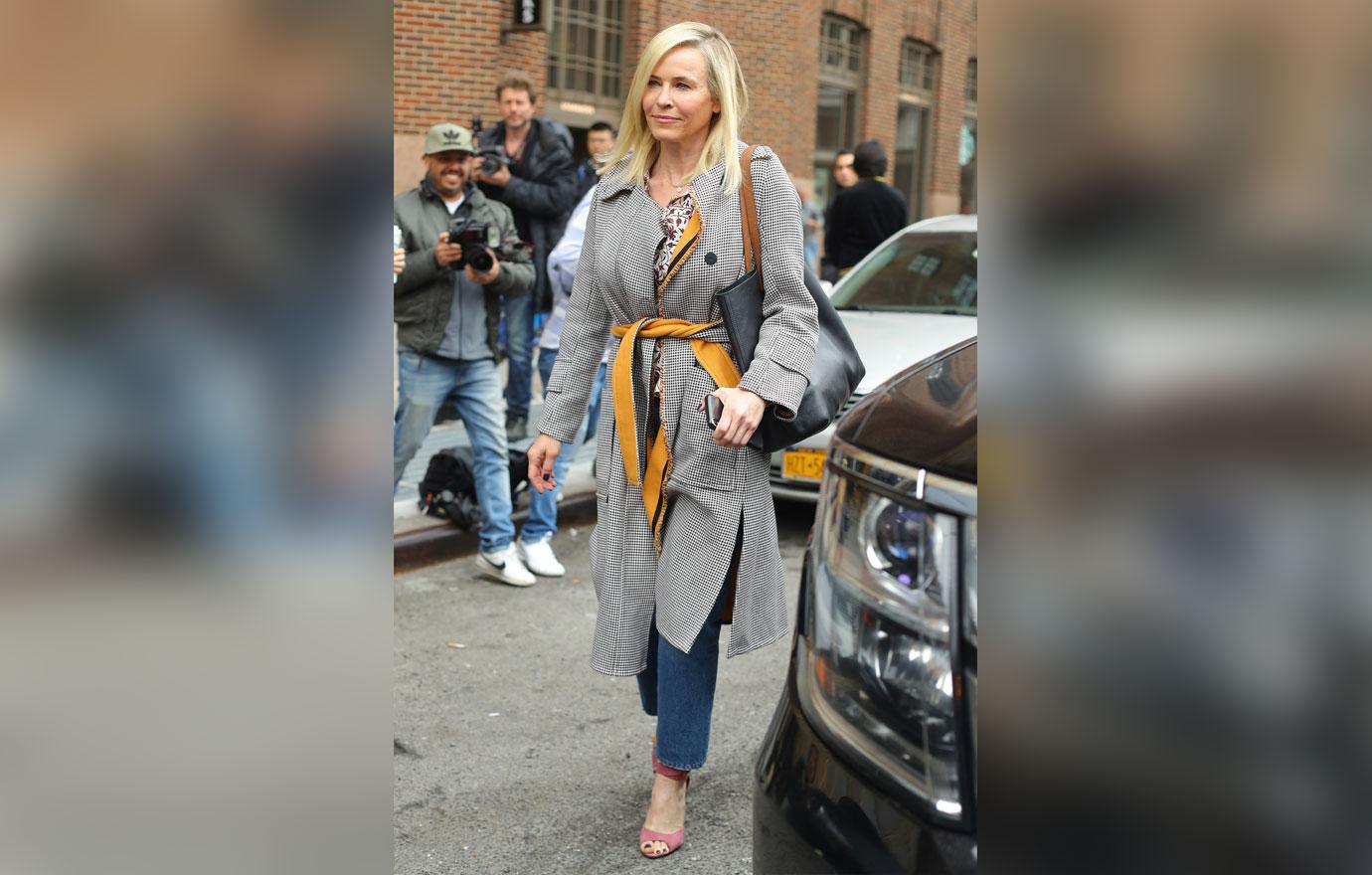 Chelsea Handler Leaves a TV Studio in Midtown Manhattan