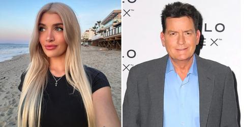 Composite photo of Sami Sheen and Charlie Sheen