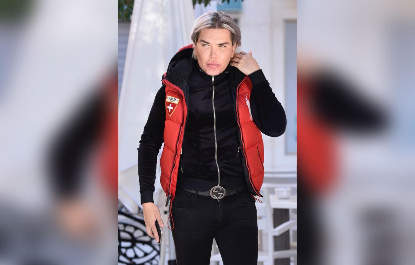 EXCLUSIVE: Human Ken Rodrigo Alves at a beauty salon in Puerto Banus, Marbella.