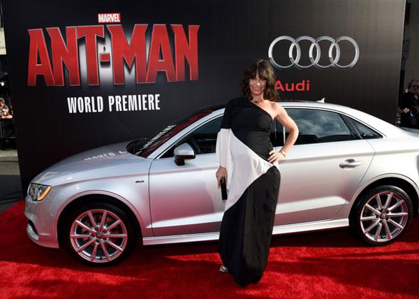 Evangeline Lilly with Audi A3