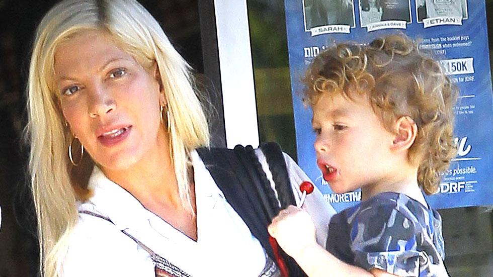 Tori spelling bleaching childrens hair