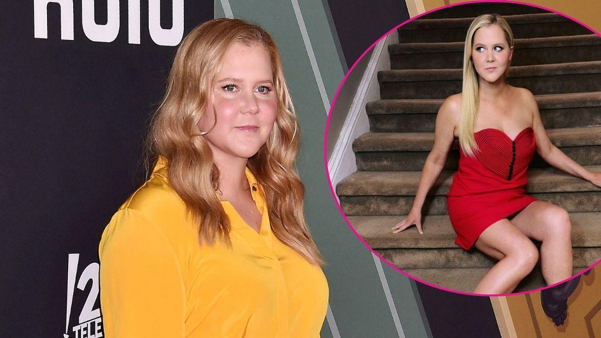 Two photos of Amy Schumer