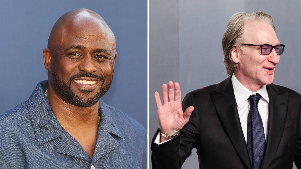 split of Wayne Brady and Bill Maher. 