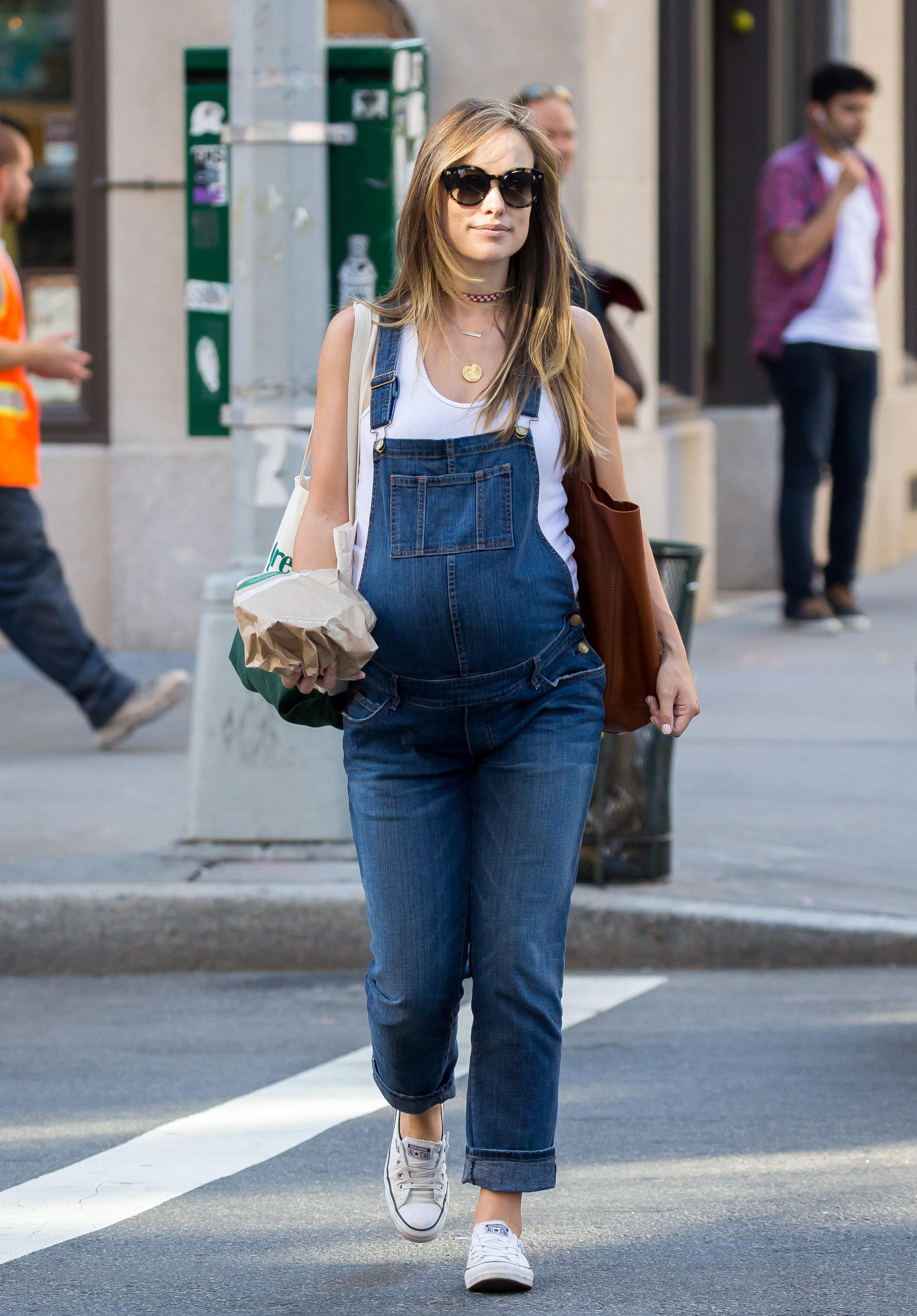 Olivia Wilde seen out for a stroll in Tribeca