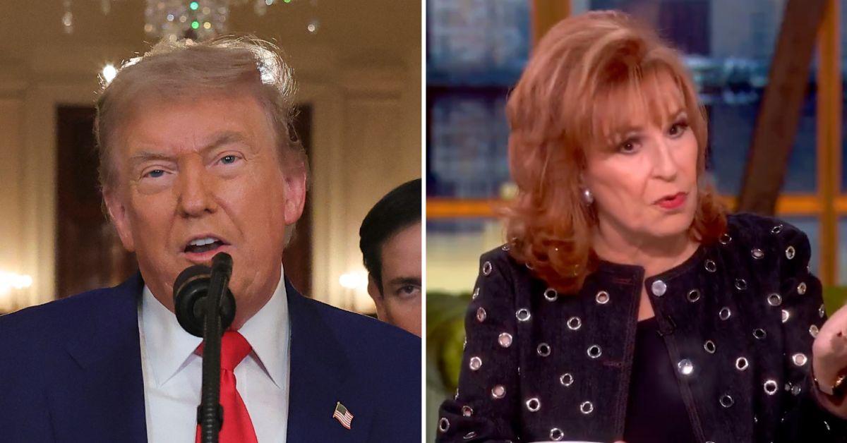 Composite photo of Donald Trump and Joy Behar