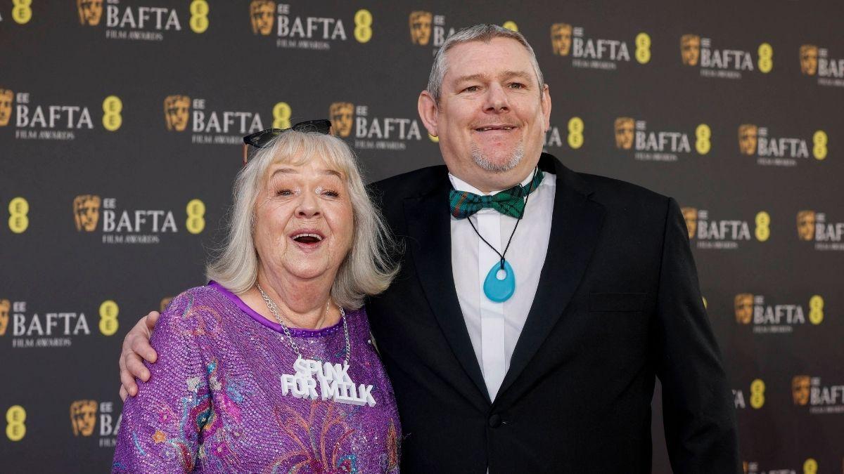 Image of Tourette’s syndrome advocate John Davidson had an involuntary outburst at the BAFTAs.