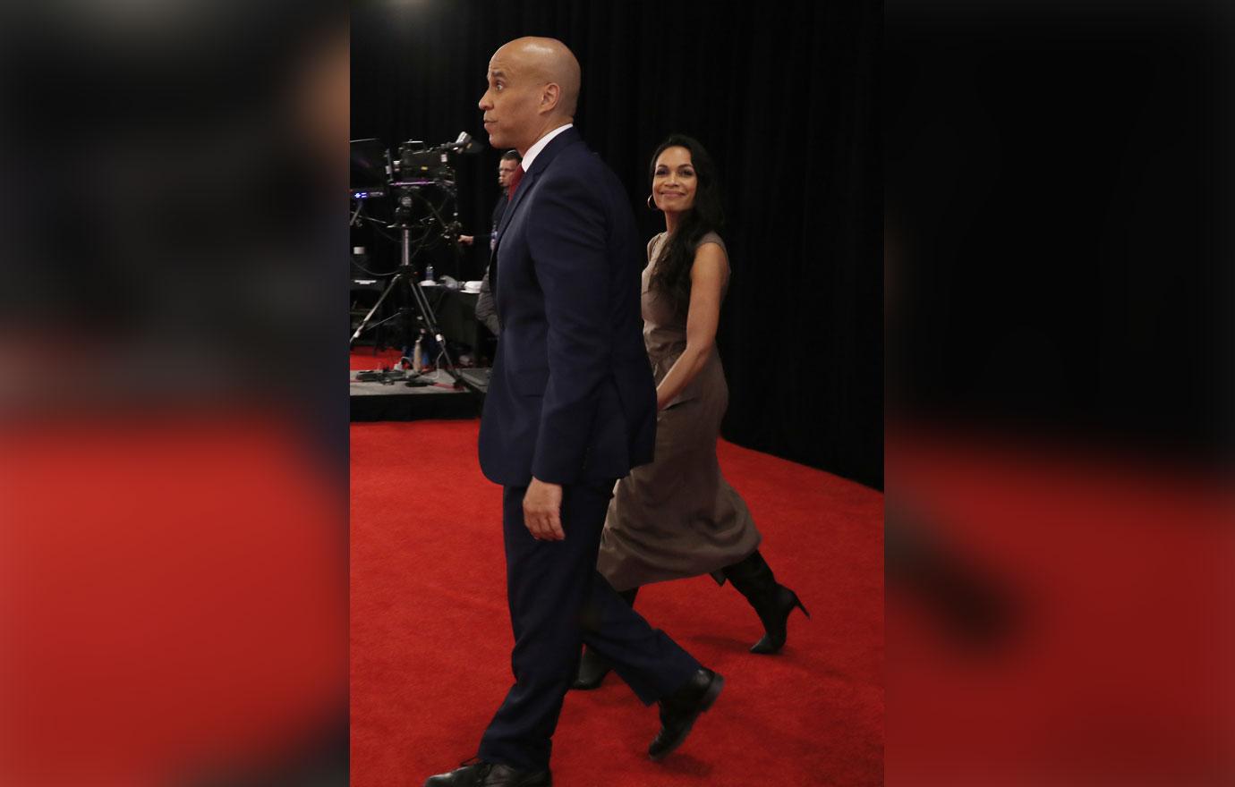 cory booker rosario dawson debate