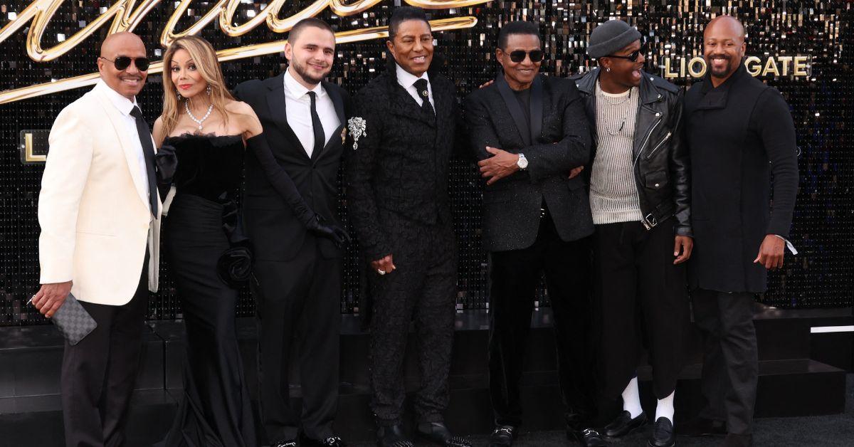 image of Several members of the Jackson family attended the Los Angeles premiere.