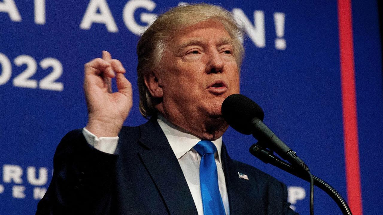 image of Donald Trump spoke about the L.A. Dodgers during his speech. 