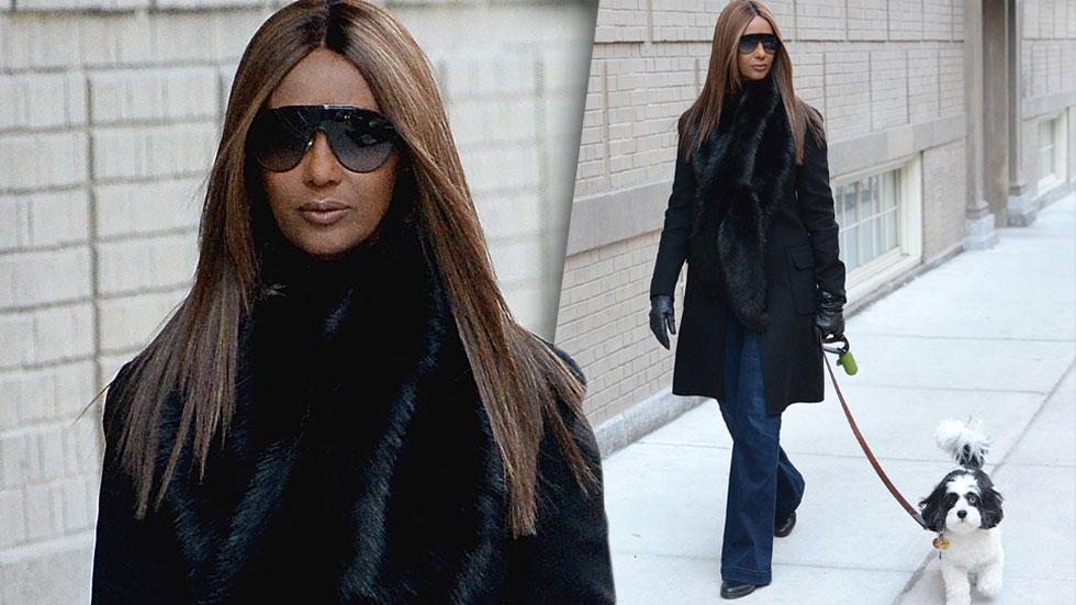 David Bowie Death Wife Iman Spotted Out First Time