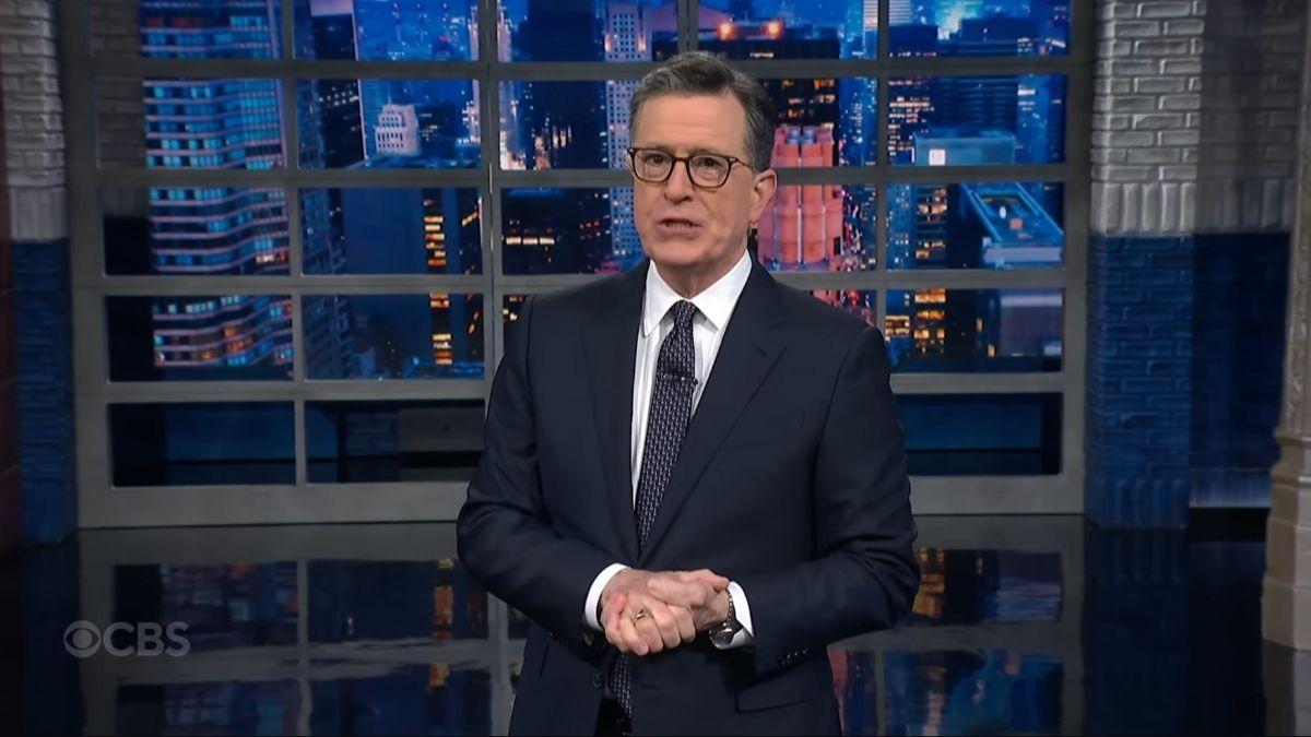 Image of Protest signs and satire shaped the late-night’s political commentary.