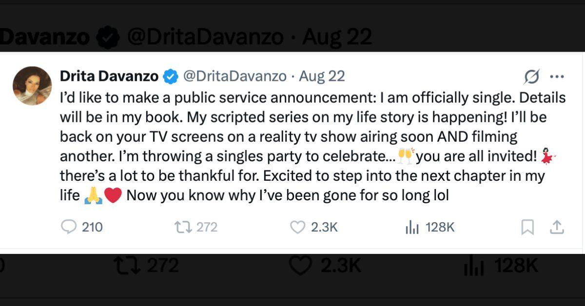 Drita D'Avanzo's X post